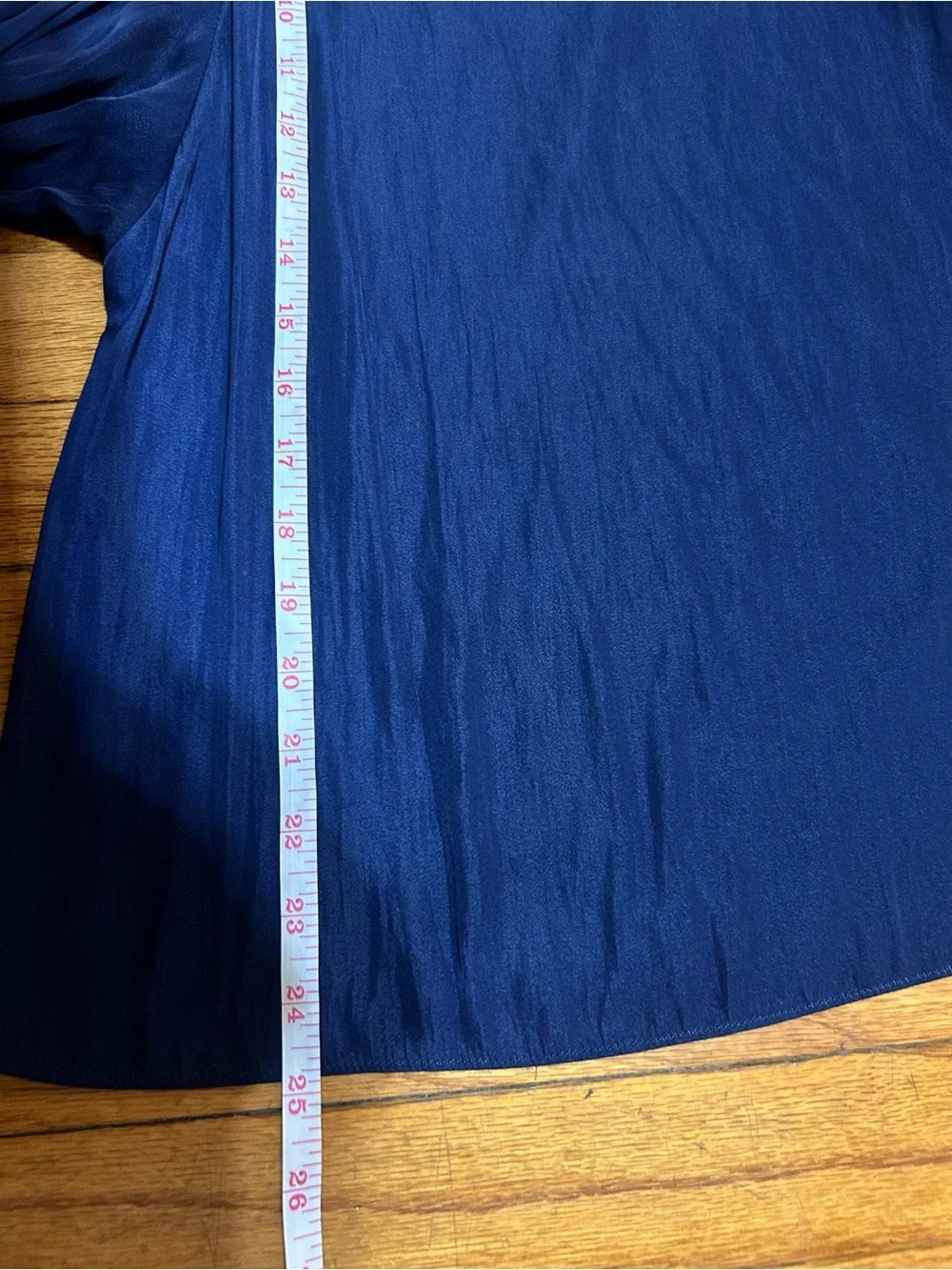 Lilly Pulitzer Satin Puff Sleeve Nautical Office Blouse Navy Size Small
